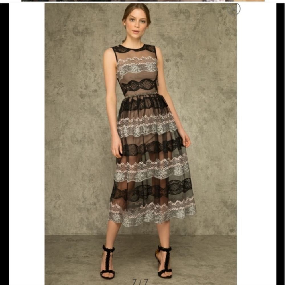 Bronx & Banco Nwt Caprese Midi Dress Size Small
